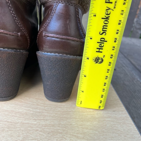 Sperry Top-Sider Wm’s Celeste Bliss Brown Leather Wedge Lace Up Ankle Boots Sz 9 - Picture 14 of 14